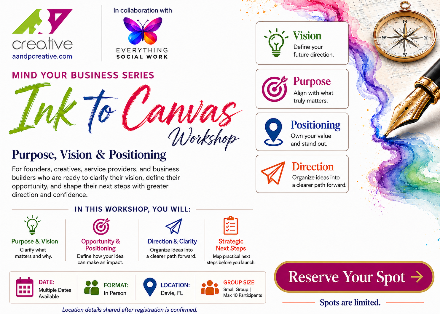Mind Your Business: Ink to Canvas, June 6