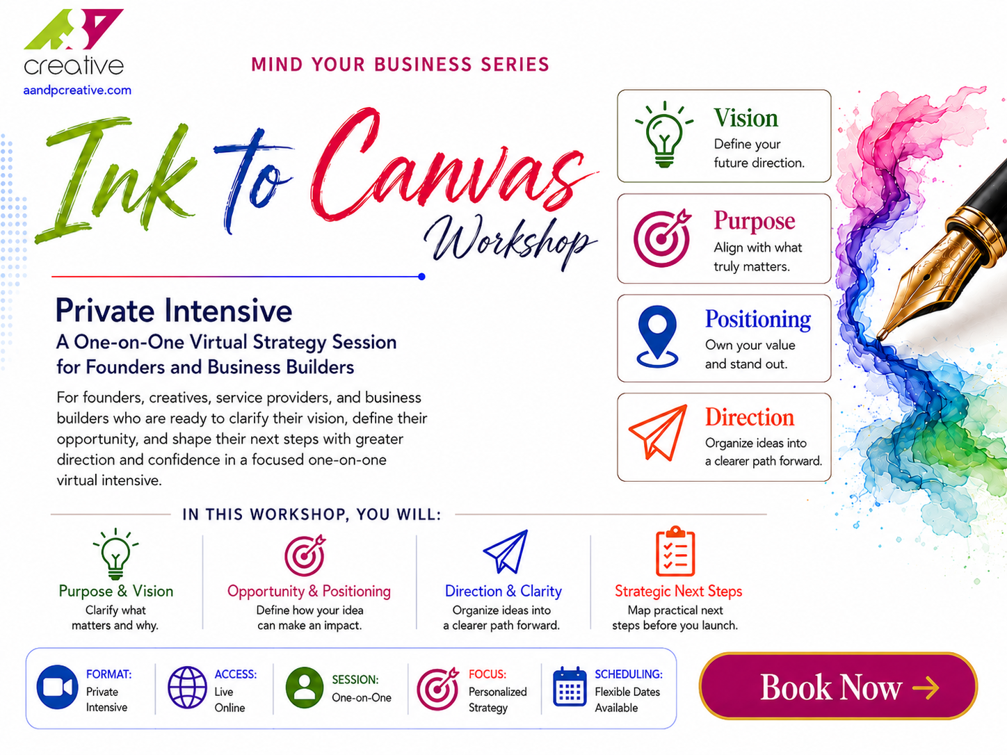 Ink to Canvas: Private Intensive