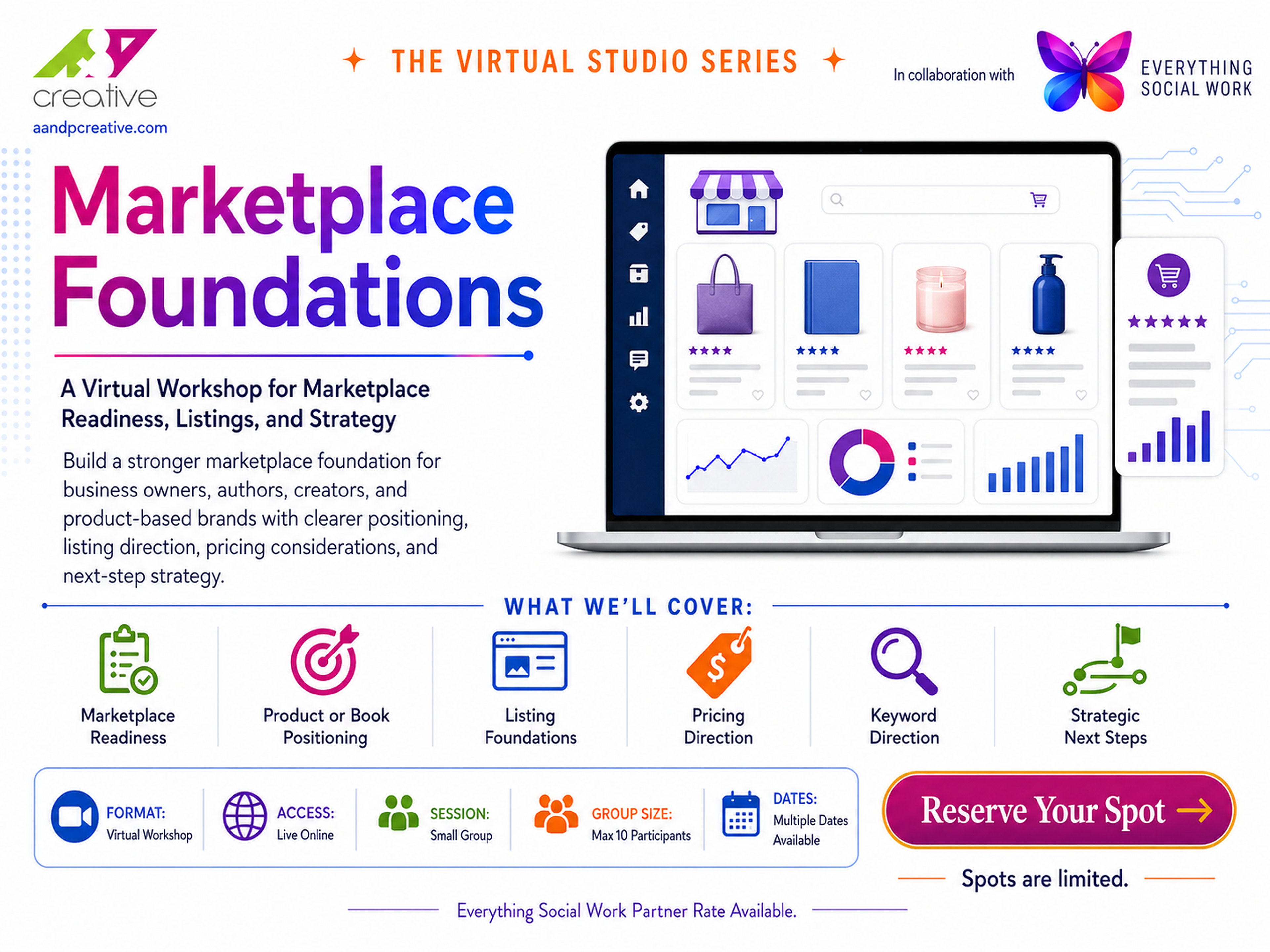 The Virtual Studio: Marketplace Foundations Workshop, July 21